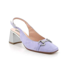 Scarpe Con Tacco|Igi&Co Decollete Con Cinturino Posteriore In Pelle Da Donna Lavanda