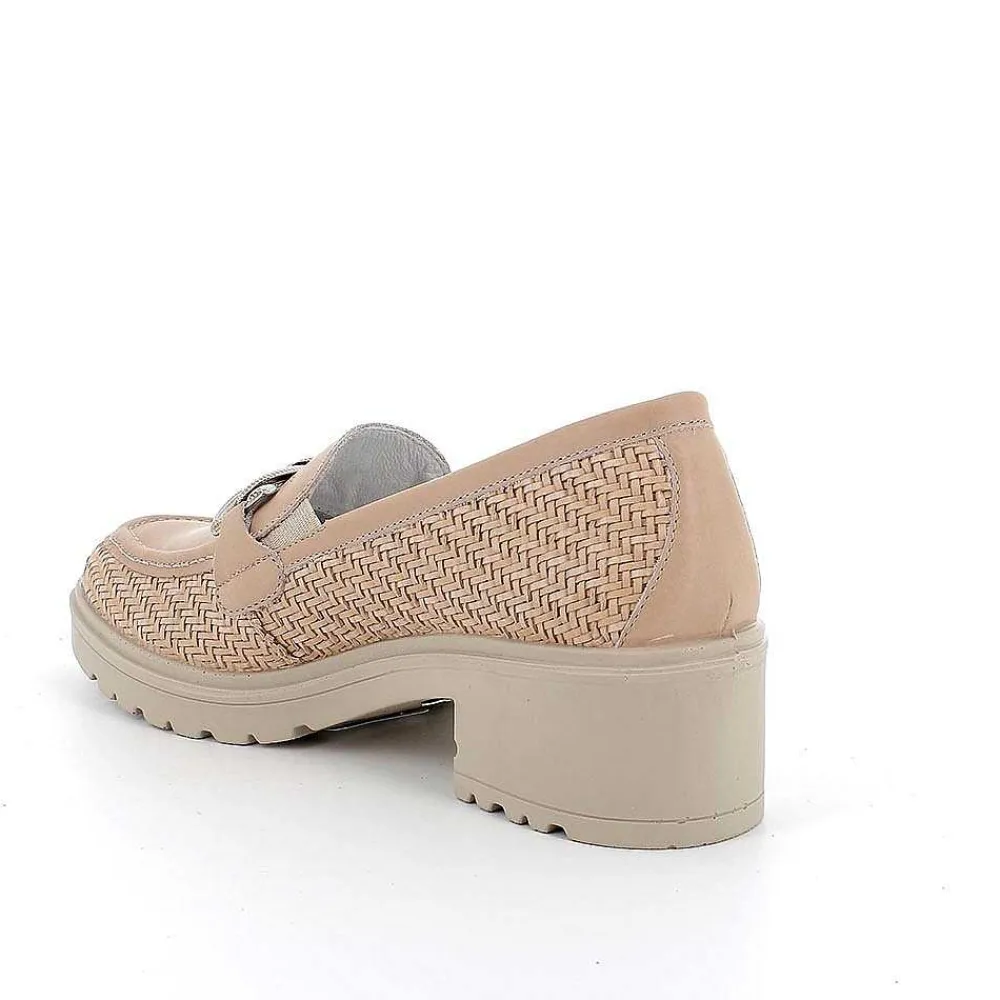 Mocassini E Slip On|Igi&Co Mocassini Con Tacco Da Donna Castoro
