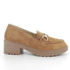 Scarpe Con Tacco|Igi&Co Mocassini Con Tacco In Pelle Da Donna Cuoio