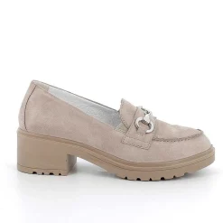 Scarpe Con Tacco|Igi&Co Mocassini Con Tacco In Pelle Da Donna Visone