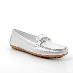 Mocassini E Slip On|Igi&Co Mocassini In Pelle Da Donna Argento