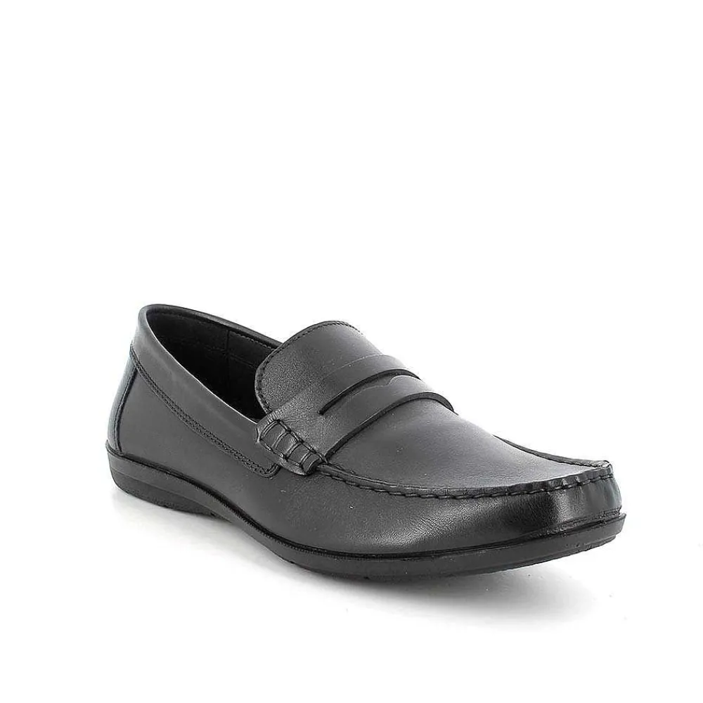 Mocassini E Scarpe Basse|Igi&Co Mocassini In Pelle Da Uomo Nero