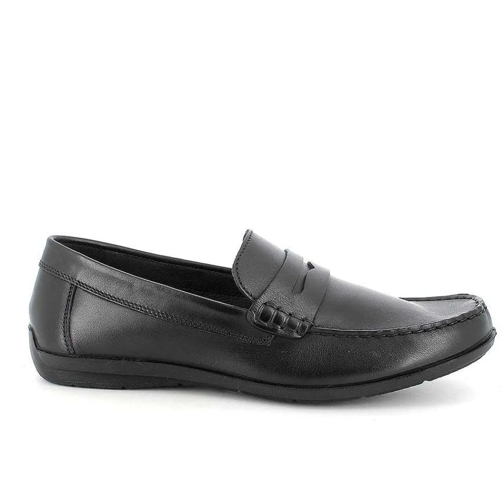 Mocassini E Scarpe Basse|Igi&Co Mocassini In Pelle Da Uomo Nero