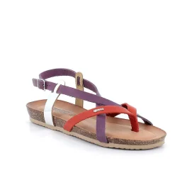 Sandali E Infradito|Igi&Co Sandali Con Infradito In Pelle Da Donna Lilla-Rosso