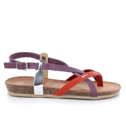 Sandali E Infradito|Igi&Co Sandali Con Infradito In Pelle Da Donna Lilla-Rosso