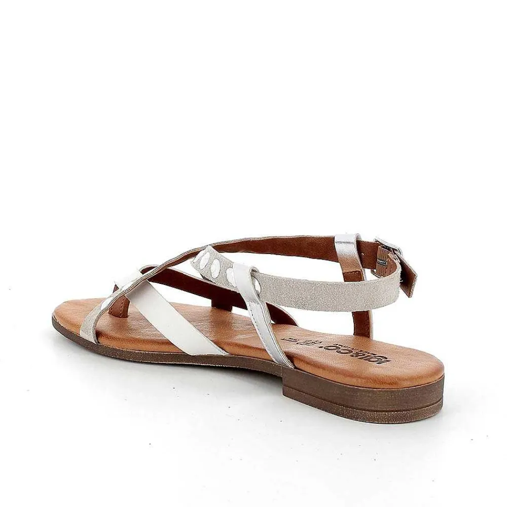 Sandali E Infradito|Igi&Co Sandali Con Infradito In Pelle Da Donna Perla