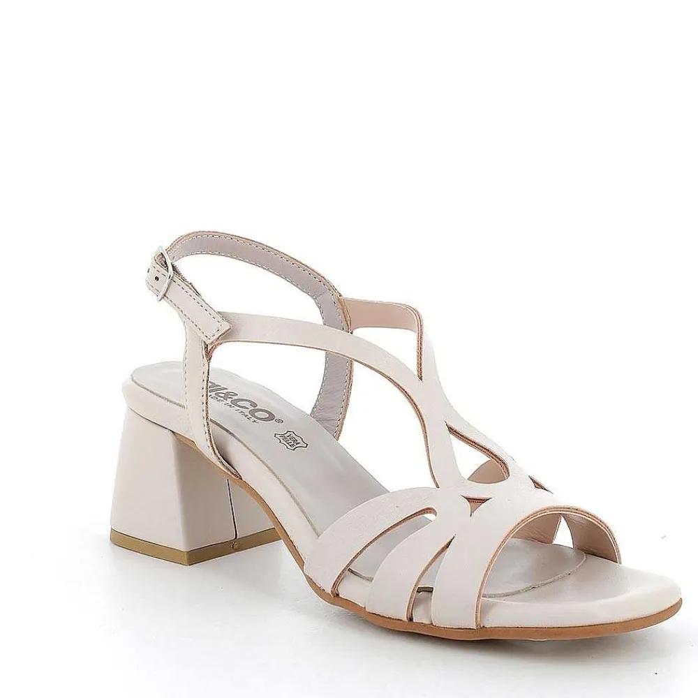 Scarpe Con Tacco|Igi&Co Sandali Con Tacco Da Donna Panna
