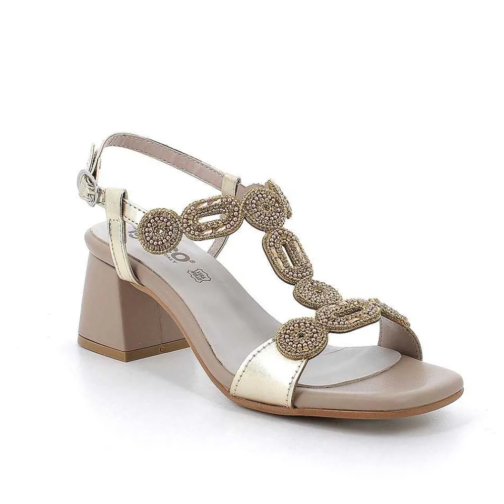 Scarpe Con Tacco|Igi&Co Sandali Con Tacco Da Donna Platino