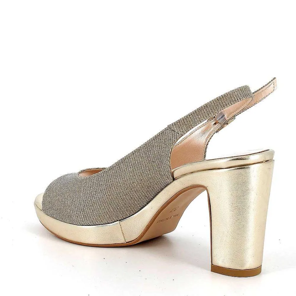 Scarpe Con Tacco|Igi&Co Sandali Con Tacco E Plateau Da Donna Platino