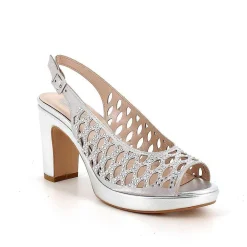 Scarpe Con Tacco|Igi&Co Sandali Con Tacco E Plateau Da Donna Silver