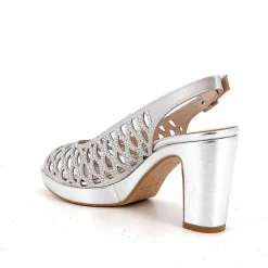Scarpe Con Tacco|Igi&Co Sandali Con Tacco E Plateau Da Donna Silver