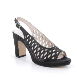 Scarpe Con Tacco|Igi&Co Sandali Con Tacco E Plateau Da Donna Nero