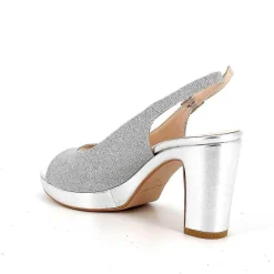 Scarpe Con Tacco|Igi&Co Sandali Con Tacco E Plateau Da Donna Silver