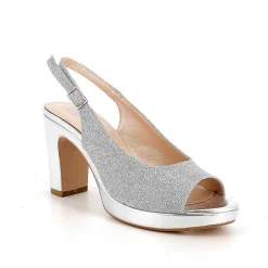 Scarpe Con Tacco|Igi&Co Sandali Con Tacco E Plateau Da Donna Silver