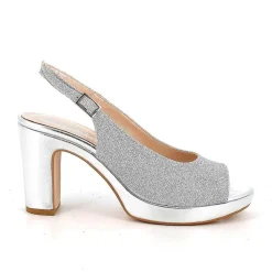 Scarpe Con Tacco|Igi&Co Sandali Con Tacco E Plateau Da Donna Silver