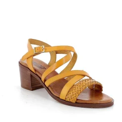 Scarpe Con Tacco|Igi&Co Sandali Con Tacco In Pelle Da Donna Ocra