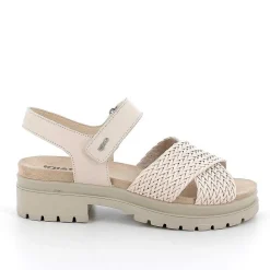 Scarpe Con Tacco|Igi&Co Sandali Con Tacco In Pelle Da Donna Ecru