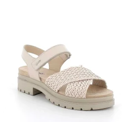 Scarpe Con Tacco|Igi&Co Sandali Con Tacco In Pelle Da Donna Ecru