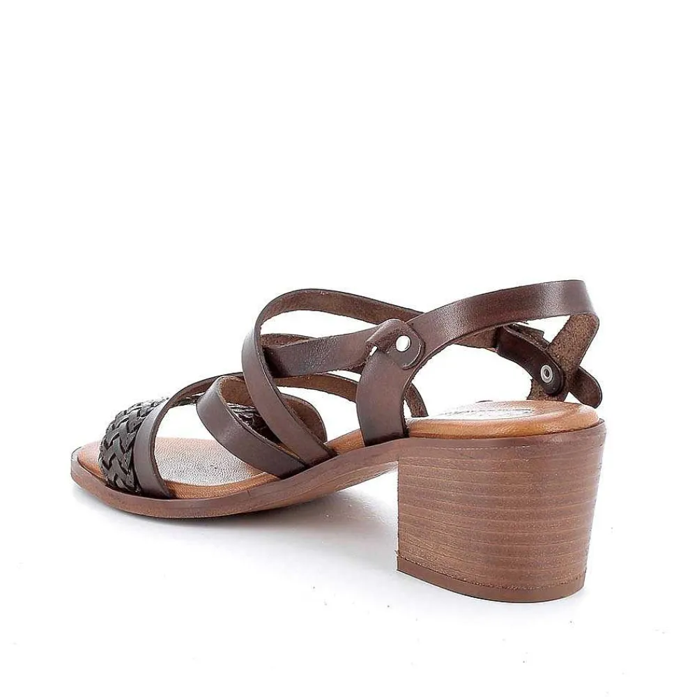 Scarpe Con Tacco|Igi&Co Sandali Con Tacco In Pelle Da Donna Marrone Scuro