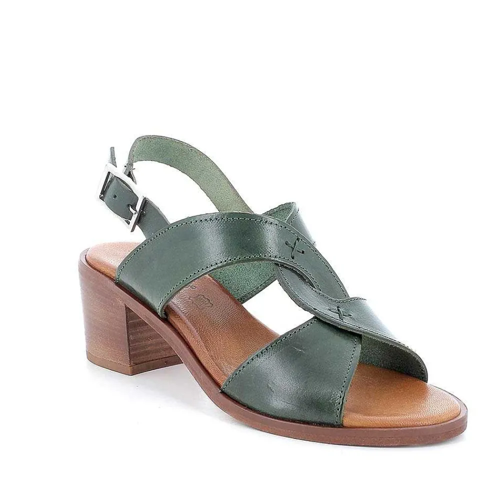 Scarpe Con Tacco|Igi&Co Sandali Con Tacco In Pelle Da Donna Foresta