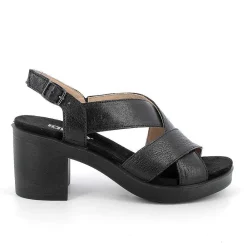 Scarpe Con Tacco|Igi&Co Sandali Con Tacco In Pelle Da Donna Nero