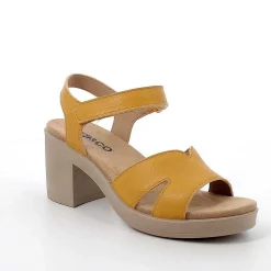 Scarpe Con Tacco|Igi&Co Sandali Con Tacco In Pelle Da Donna Giallo