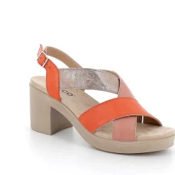 Scarpe Con Tacco|Igi&Co Sandali Con Tacco In Pelle Da Donna Mango-Rosa