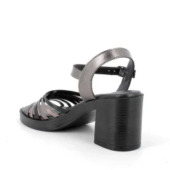 Scarpe Con Tacco|Igi&Co Sandali Con Tacco In Pelle Da Donna Grigio Laminato