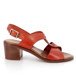 Scarpe Con Tacco|Igi&Co Sandali Con Tacco In Pelle Da Donna Ruggine