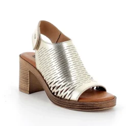 Scarpe Con Tacco|Igi&Co Sandali Con Tacco In Pelle Da Donna Platino