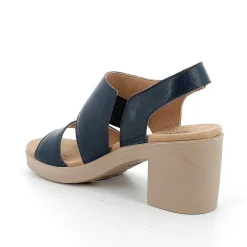 Scarpe Con Tacco|Igi&Co Sandali Con Tacco In Pelle Da Donna Navy