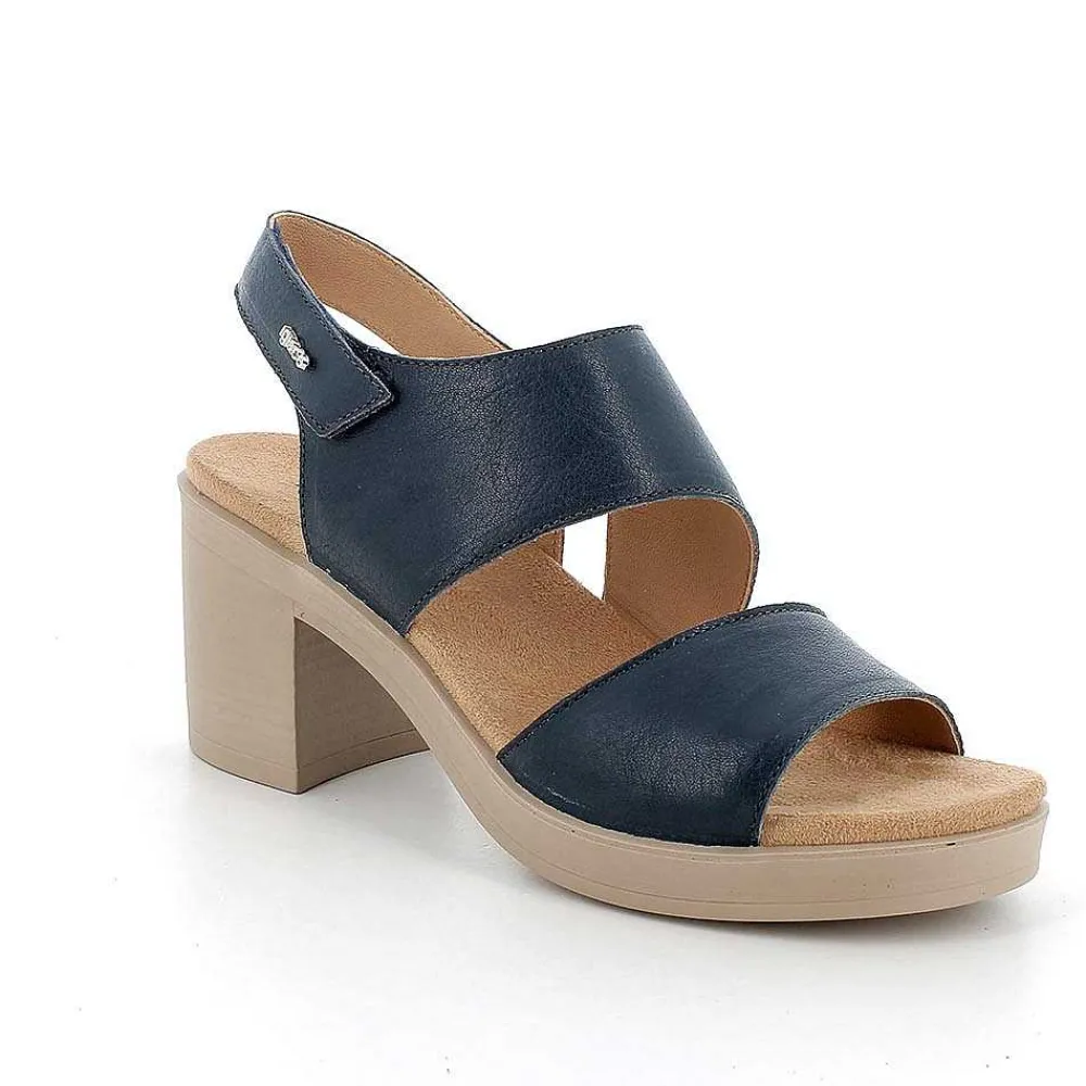 Scarpe Con Tacco|Igi&Co Sandali Con Tacco In Pelle Da Donna Navy