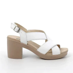 Scarpe Con Tacco|Igi&Co Sandali Con Tacco In Pelle Da Donna Bianco