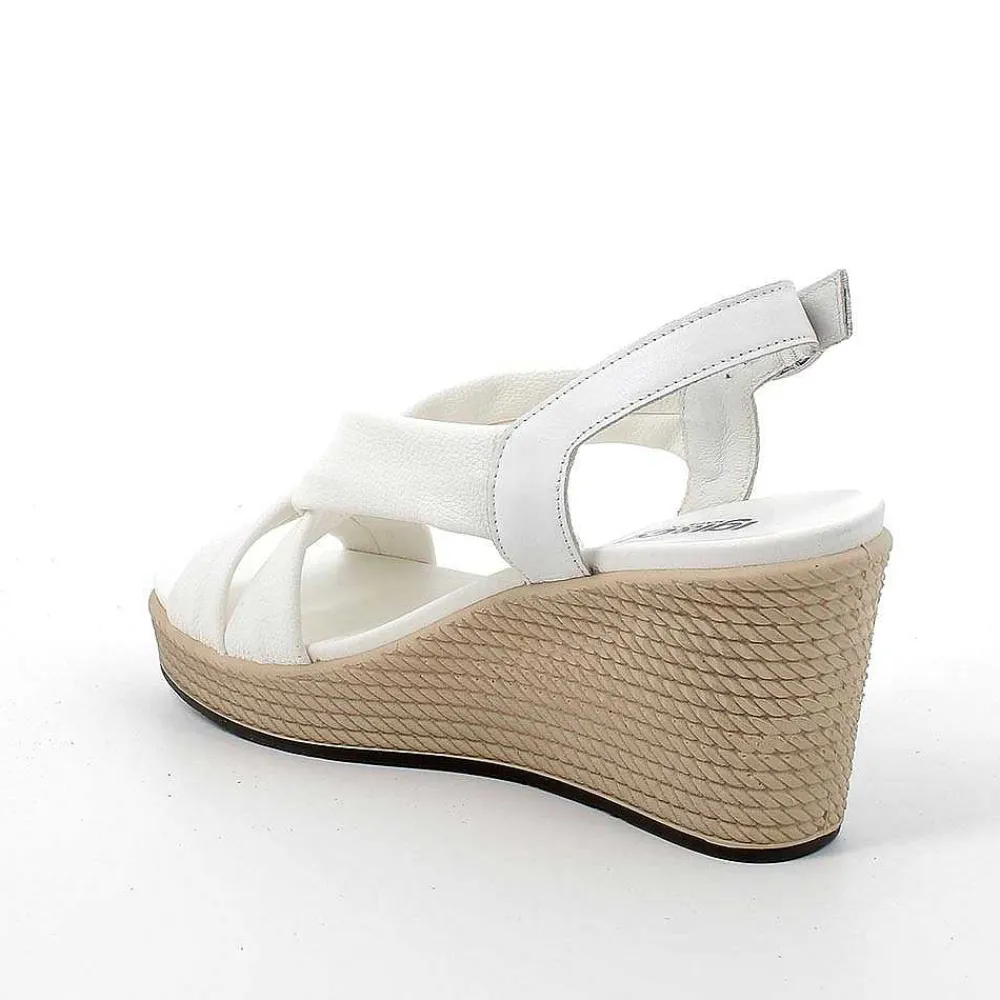 Zeppe|Igi&Co Sandali Con Zeppa Da Donna Bianco