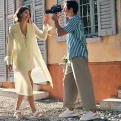 Zeppe|Igi&Co Sandali Con Zeppa Da Donna Bianco-Oro