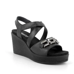 Zeppe|Igi&Co Sandali Con Zeppa Da Donna Nero