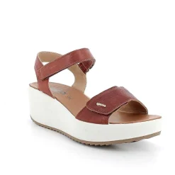 Zeppe|Igi&Co Sandali Con Zeppa In Pelle Da Donna Marrone