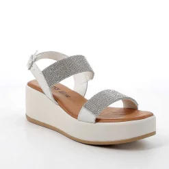 Zeppe|Igi&Co Sandali Con Zeppa In Pelle Da Donna Latte