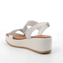 Zeppe|Igi&Co Sandali Con Zeppa In Pelle Da Donna Latte