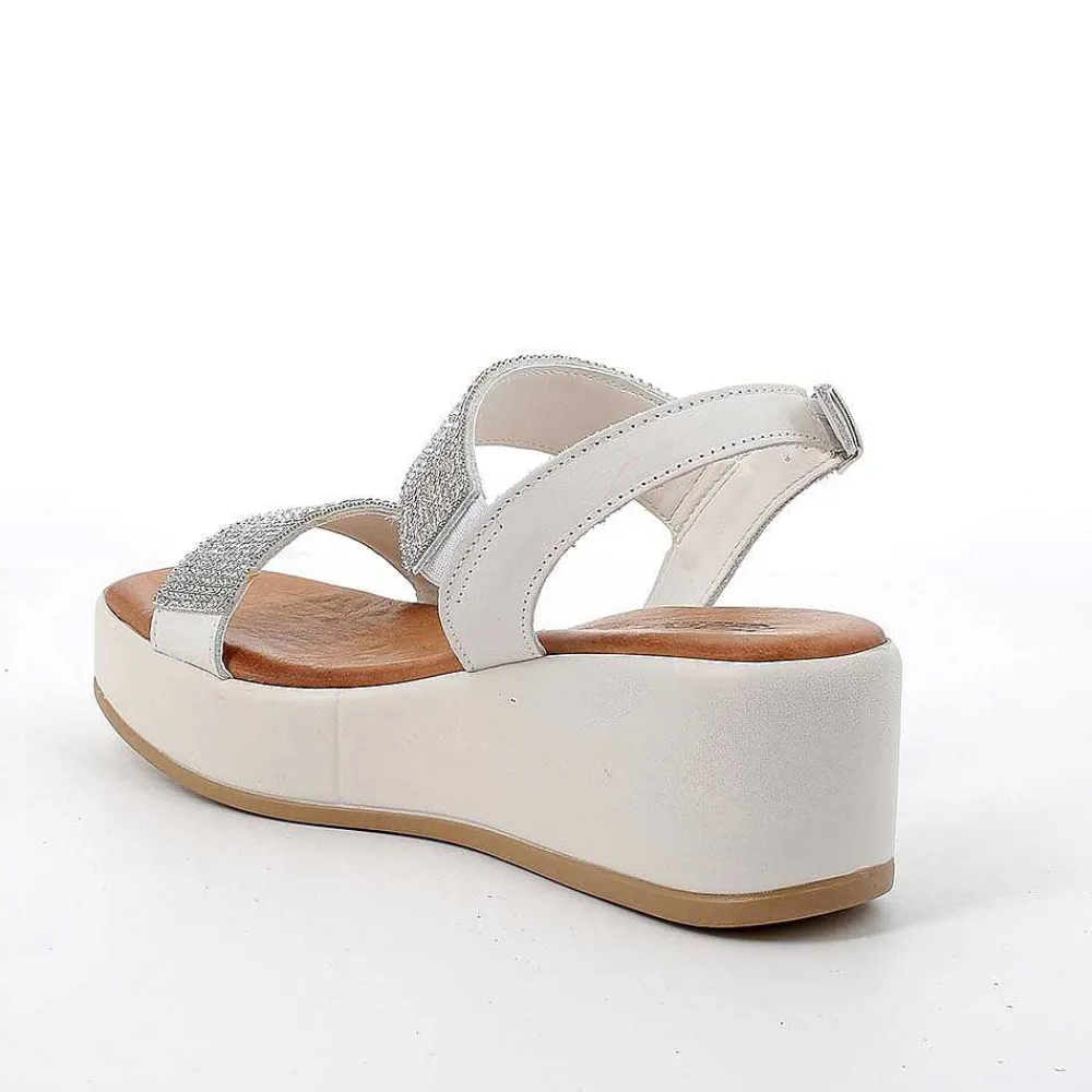 Zeppe|Igi&Co Sandali Con Zeppa In Pelle Da Donna Latte