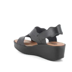 Zeppe|Igi&Co Sandali Con Zeppa In Pelle Da Donna Nero