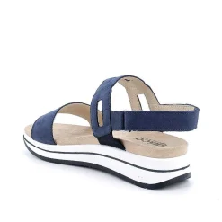 Zeppe|Igi&Co Sandali Con Zeppa In Pelle Da Donna Blu