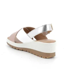 Zeppe|Igi&Co Sandali Con Zeppa In Pelle Da Donna Polvere-Bianco