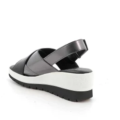 Zeppe|Igi&Co Sandali Con Zeppa In Pelle Da Donna Nero