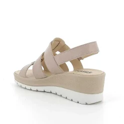 Zeppe|Igi&Co Sandali Con Zeppa In Pelle Da Donna Visone