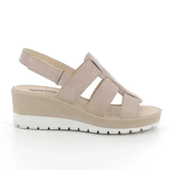 Zeppe|Igi&Co Sandali Con Zeppa In Pelle Da Donna Visone