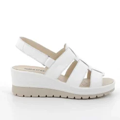 Zeppe|Igi&Co Sandali Con Zeppa In Pelle Da Donna Bianco