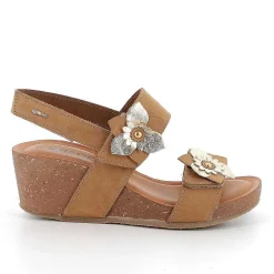 Zeppe|Igi&Co Sandali Con Zeppa In Pelle Da Donna Tortora