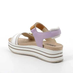 Zeppe|Igi&Co Sandali Con Zeppa In Pelle Da Donna Giallo-Ocra