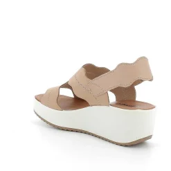 Zeppe|Igi&Co Sandali Con Zeppa In Pelle Da Donna Beige